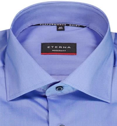 ETERNA Hemd 3377/X18K/14 Modern Fit, Mikrofaser atmungsaktiv, Kornblumenblau 3 ETERNA Hemd 3377/X18K/14 Modern Fit, Mikrofaser atmungsaktiv, Kornblumenblau – Bild 3