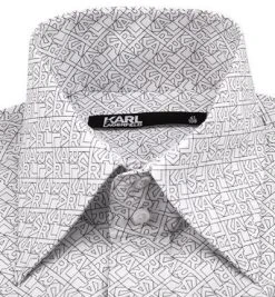 KARL LAGERFELD Hemd 605008/60/512685/19 Modern Fit, Baumwolle, Weiß-schwarz gemustert, Weiß-schwarz -hemdenverkauf 379279 norm2