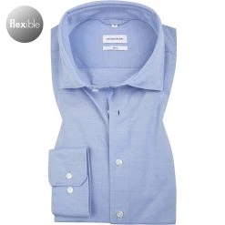 Seidensticker Hemd 650460/13 Slim Fit, Jersey, Hellblau