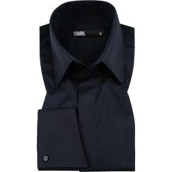 KARL LAGERFELD Hemd 605008/60/512699/690 Modern Fit, Baumwolle, Nachtblau