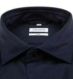 Seidensticker Hemd 650410/19 Slim Fit, Baumwolle Thermoregulation, Dunkelblau -hemdenverkauf 379289 norm2