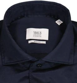 ETERNA Hemd 3850/FS82/18 Slim Fit, Baumwolle CO2-Neutral, Dunkelblau -hemdenverkauf 379290 norm2
