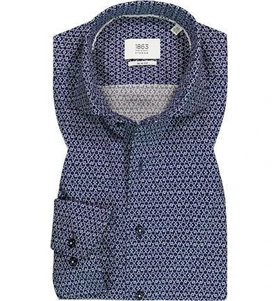 ETERNA Hemd 8075/FS82/67/18 Slim Fit, Baumwolle CO2-Neutral, Dunkelblau gemustert, Dunkelblau 2 ETERNA Hemd 8075/FS82/67/18 Slim Fit, Baumwolle CO2-Neutral, Dunkelblau gemustert, Dunkelblau – Bild 2