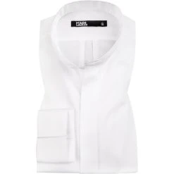 KARL LAGERFELD Hemd 605112/60/512699/10 Modern Fit, Baumwolle, Weiß