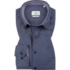 ETERNA Hemd 2338/FS5P/67/18 Slim Fit, Baumwolle CO2-Neutral, Jeansblau meliert, Jeansblau