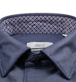 ETERNA Hemd 2338/FS5P/67/18 Slim Fit, Baumwolle CO2-Neutral, Jeansblau meliert, Jeansblau -hemdenverkauf 379325 norm2