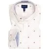 Gant Hemd 3017270/113 Regular Fit, Baumwolle, Weiß gemustert, Creme