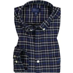 Gant Hemd 3015470/436 Regular Fit, Oxford, Dunkeblau kariert, Dunkelblau