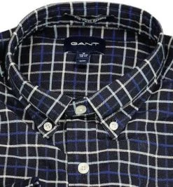 Gant Hemd 3015470/436 Regular Fit, Oxford, Dunkeblau kariert, Dunkelblau -hemdenverkauf 379336 norm2