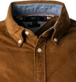 Tommy Hilfiger Hemd MW0MW20456/GWP Slim Fit, Cord, Braun -hemdenverkauf 379350 norm2