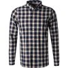 Tommy Hilfiger Hemd MW0MW20753/0MU Slim Fit, Bio Baumwolle, Karbonblau-beige kariert, Karbonblau-beige