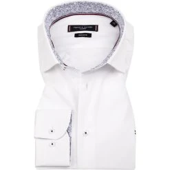 Tommy Hilfiger Hemd MW0MW20855/YCE Regular Fit, Baumwolle, Weiß