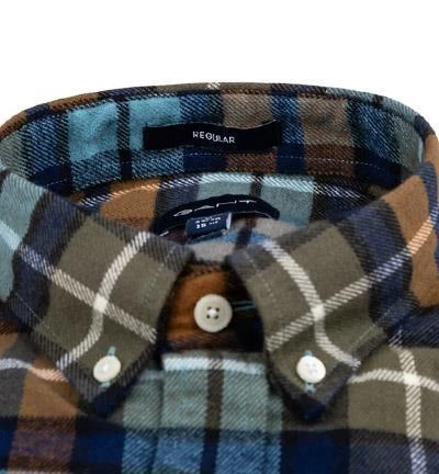 Gant Hemd 3016670/428 Regular Fit, Flanell, Multicolour kariert, Multicolour 3 Gant Hemd 3016670/428 Regular Fit, Flanell, Multicolour kariert, Multicolour – Bild 3