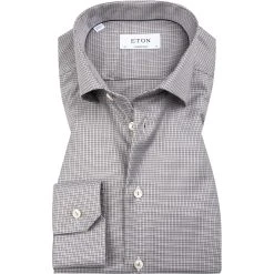ETON Hemd 1000/02472/13 Contemporary Fit, Baumwolle, Grau gemustert, Grau