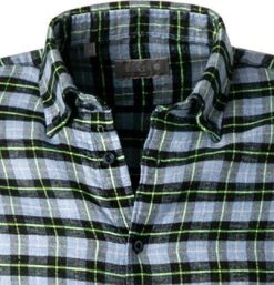 fakts Hemd 6054/259 Slim Fit, Flanell, Blau-gelb kariert, Blau -hemdenverkauf 379391 norm2