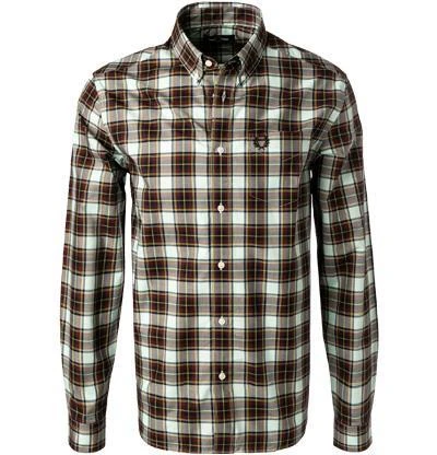 Fred Perry Hemd M2688/M32 Popeline, Hellgrün-bordeaux kariert, Hellgrün-bordeaux 2 Fred Perry Hemd M2688/M32 Popeline, Hellgrün-bordeaux kariert, Hellgrün-bordeaux – Bild 2