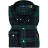 Polo Ralph Lauren Hemd 710853154/004 Slim Fit, Baumwolle, Grün-navy kariert, Grün-navy