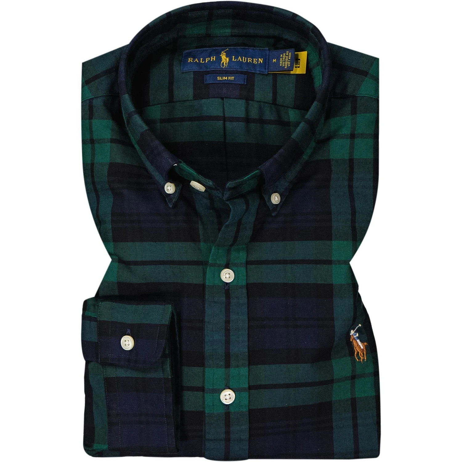 Polo Ralph Lauren Hemd 710853154/004 Slim Fit, Baumwolle, Grün-navy kariert, Grün-navy 1 Polo Ralph Lauren Hemd 710853154/004 Slim Fit, Baumwolle, Grün-navy kariert, Grün-navy