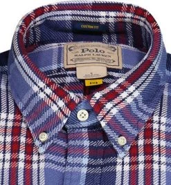 Polo Ralph Lauren Hemd 710852724/001 Baumwolle, Blau-rot kariert, Blau-rot -hemdenverkauf 379589 norm2