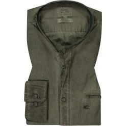 camel active Hemd 409126/6S26/93 Regular Fit, Olivgrün, Oliv