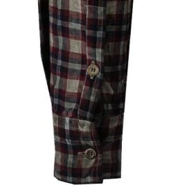 BOB Hemd TUTOR713 R0052/militare Baumwolle, Grün-rot kariert -hemdenverkauf 379845 norm3