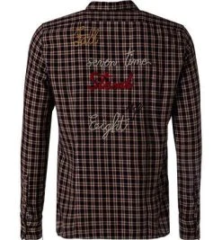 BOB Hemd CLOSE715 R0060/beige Baumwolle, Rot-beige kariert -hemdenverkauf 379846 norm2