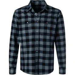 GAS Hemd 151372 010808/WY48 Baumwolle, Dunkelblau kariert, Dunkelblau