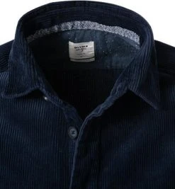 OLYMP Casual Level Five Body Fit 3503/84/18 Overshirt, Cord, Marine -hemdenverkauf 379913 norm2