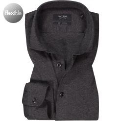 OLYMP Signature Tailored Fit 8507/84/67 Hemd, Baumwolle-Kaschmir, Anthrazit meliert, Anthrazit