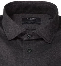 OLYMP Signature Tailored Fit 8507/84/67 Hemd, Baumwolle-Kaschmir, Anthrazit meliert, Anthrazit -hemdenverkauf 379916 norm2