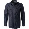 BOGGI MILANO Jeanshemd BO21A0524/01 Regular Fit, Baumwolle, Indigo