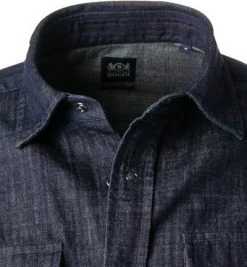 BOGGI MILANO Jeanshemd BO21A0524/01 Regular Fit, Baumwolle, Indigo -hemdenverkauf 379951 norm2
