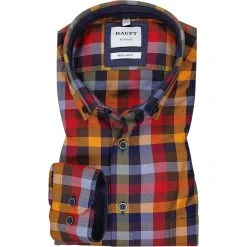 Haupt Hemd 715113159013/30109 Regular Fit, Baumwolle, Multicolour kariert, Multicolor
