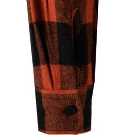 Levi's® Hemd 187/0162 Overshirt, Relaxed Fit, Baumwolle, Orange-schwarz kariert, Dunkelorange -hemdenverkauf 380032 norm3