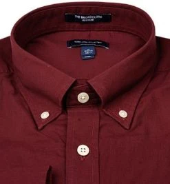 Gant Hemd B.D. 3046400/605 Regular Fit, Popeline, Dunkelrot -hemdenverkauf 380080 norm2