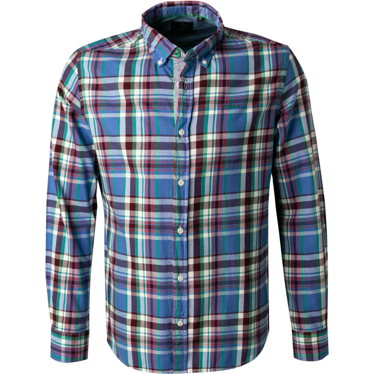 N.Z.A. Hemd 21HN515/1688 Baumwolle, Blau kariert, Blau 1 N.Z.A. Hemd 21HN515/1688 Baumwolle, Blau kariert, Blau