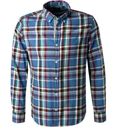 N.Z.A. Hemd 21HN515/1688 Baumwolle, Blau kariert, Blau 2 N.Z.A. Hemd 21HN515/1688 Baumwolle, Blau kariert, Blau – Bild 2