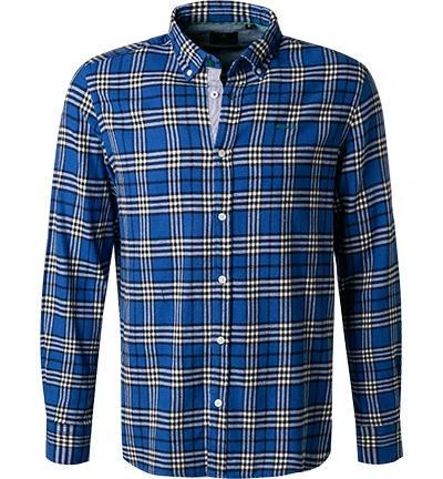 N.Z.A. Hemd 21HN519/1688 Baumwolle, Blau kariert, Blau 2 N.Z.A. Hemd 21HN519/1688 Baumwolle, Blau kariert, Blau – Bild 2