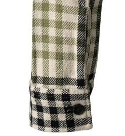 Marc O'Polo Overshirt 129 7240 42336/D16 Baumwolle, Sand-grün kariert, Sand-grün -hemdenverkauf 380187 norm4