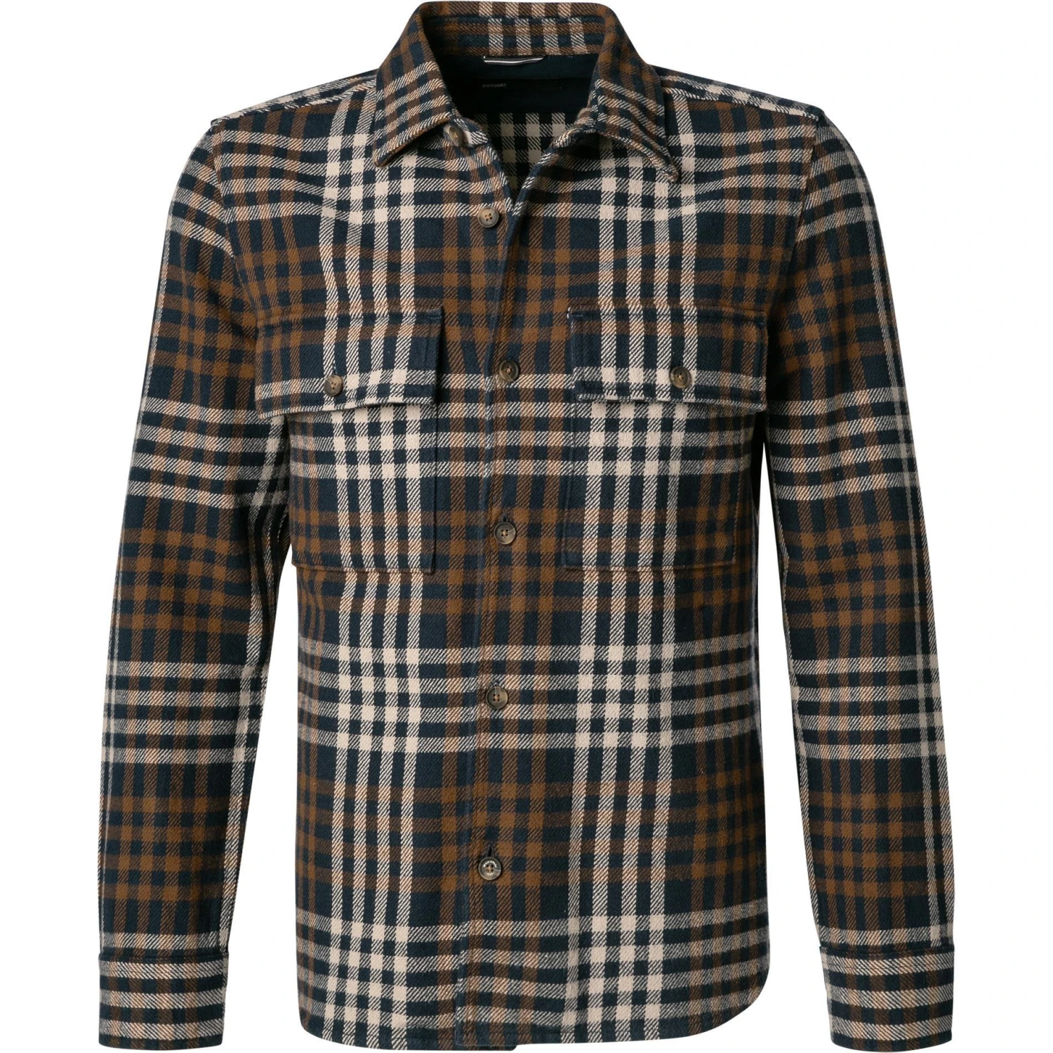 Marc O'Polo Overshirt 129 7240 42336/K80 Baumwolle, Sand-nachtblau kariert, Sand-nachtblau 1 Marc O'Polo Overshirt 129 7240 42336/K80 Baumwolle, Sand-nachtblau kariert, Sand-nachtblau