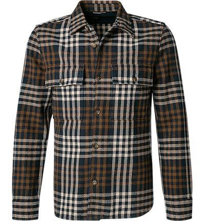 Marc O'Polo Overshirt 129 7240 42336/K80 Baumwolle, Sand-nachtblau kariert, Sand-nachtblau 2 Marc O'Polo Overshirt 129 7240 42336/K80 Baumwolle, Sand-nachtblau kariert, Sand-nachtblau – Bild 2