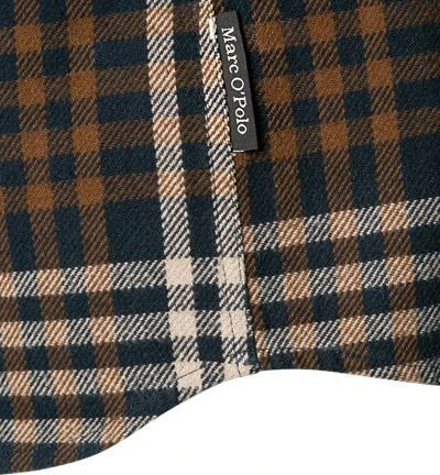 Marc O'Polo Overshirt 129 7240 42336/K80 Baumwolle, Sand-nachtblau kariert, Sand-nachtblau 4 Marc O'Polo Overshirt 129 7240 42336/K80 Baumwolle, Sand-nachtblau kariert, Sand-nachtblau – Bild 4