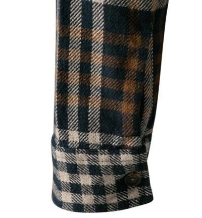 Marc O'Polo Overshirt 129 7240 42336/K80 Baumwolle, Sand-nachtblau kariert, Sand-nachtblau 5 Marc O'Polo Overshirt 129 7240 42336/K80 Baumwolle, Sand-nachtblau kariert, Sand-nachtblau – Bild 5