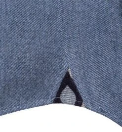 Stenströms Hemd 684261/1923/160 Fitted Body, Flanell, Jeansblau meliert, Jeansblau -hemdenverkauf 380189 norm3