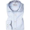 Stenströms Hemd 675921/1906/110 Fitted Body, Baumwolle, Hellblau meliert, Hellblau