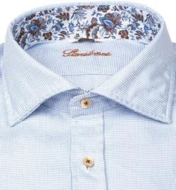 Stenströms Hemd 675921/1906/110 Fitted Body, Baumwolle, Hellblau meliert, Hellblau -hemdenverkauf 380204 norm2