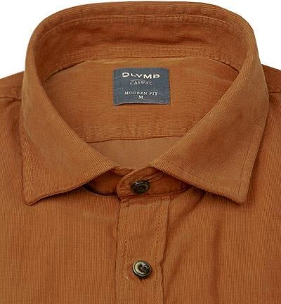 OLYMP Casual Modern Fit 4058/84/56 Hemd, Cord, Ocker 3 OLYMP Casual Modern Fit 4058/84/56 Hemd, Cord, Ocker – Bild 3