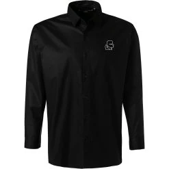 KARL LAGERFELD Hemd 605917/60/512600/990 Baumwolle, Schwarz