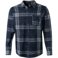 Replay Hemd M4066.000.52440/010 Baumwolle, Indigo kariert, Indigo