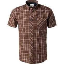 Ben Sherman Hemd 0059144/035 Regular Fit, Popeline, Marineblau kariert, Marine